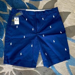 Men’s Navy Blue Polo Shorts